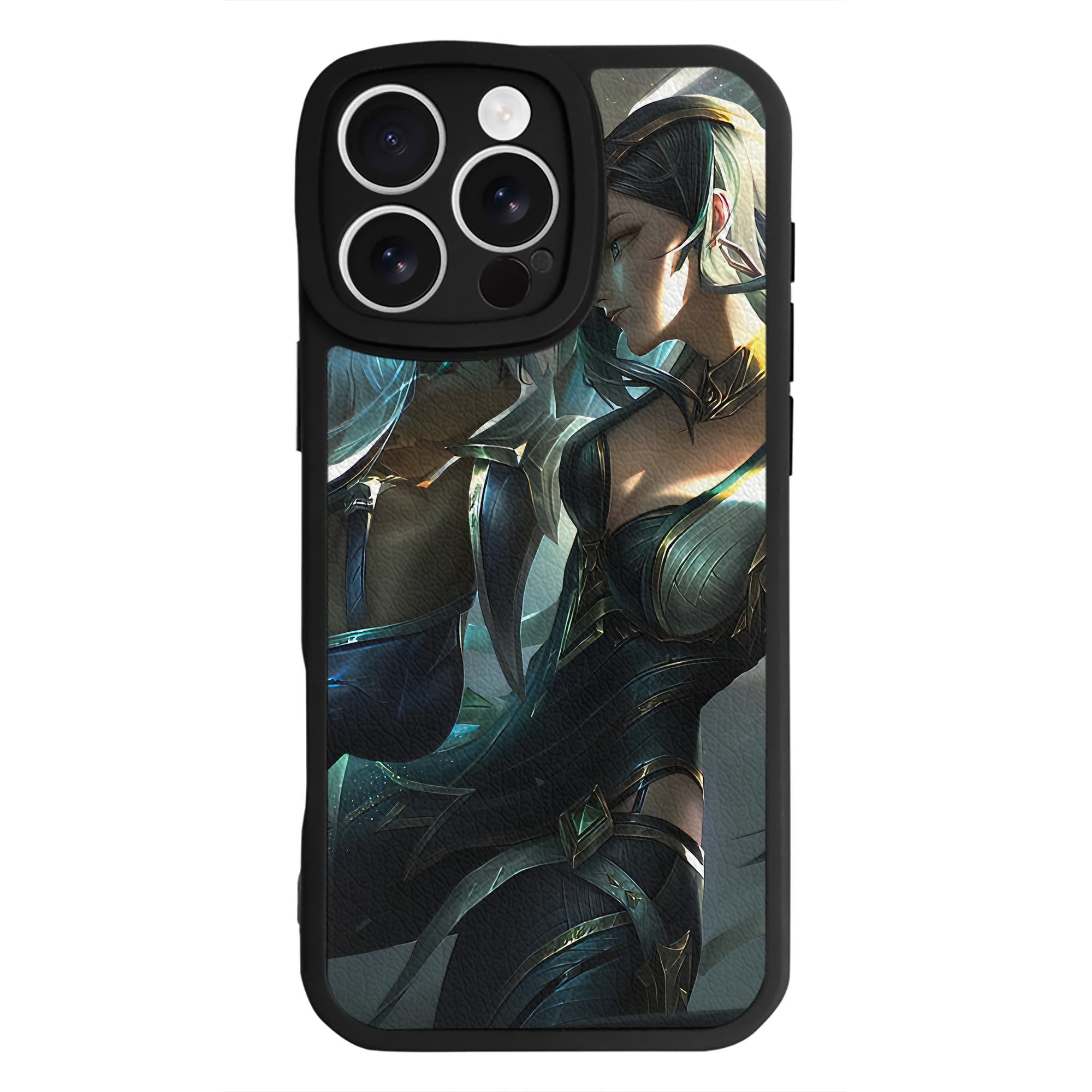 （画像用） リーグ・オブ・レジェンド League of Legends LOL 【iPhone 16シリーズ対応】シリコンスマホケース（レザー調） 材質：シリコン